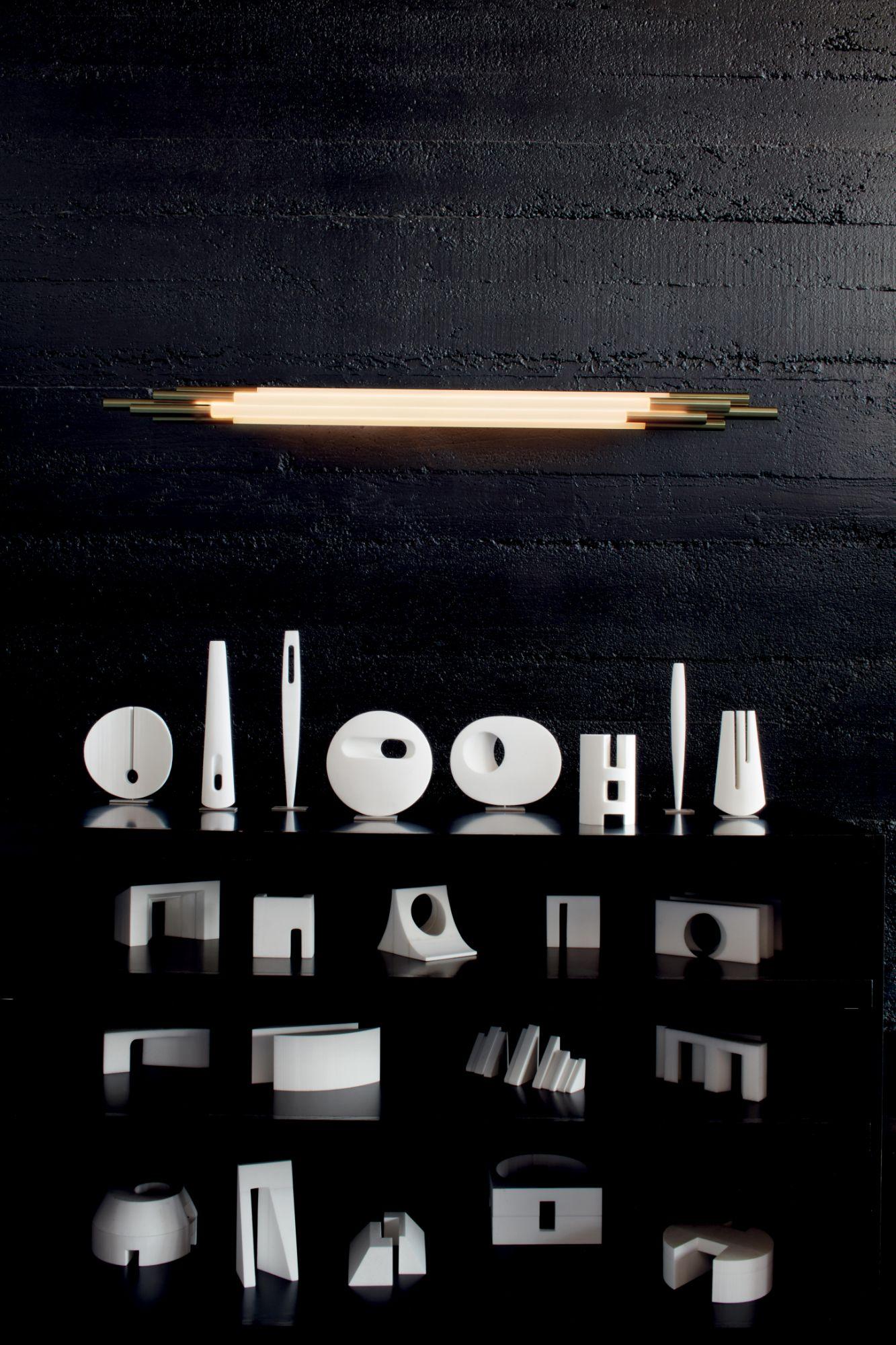 Aluminum DCW Editions Org Wall Lamp 1050 in Aluminium and Glass by Sebastian Summa For Sale