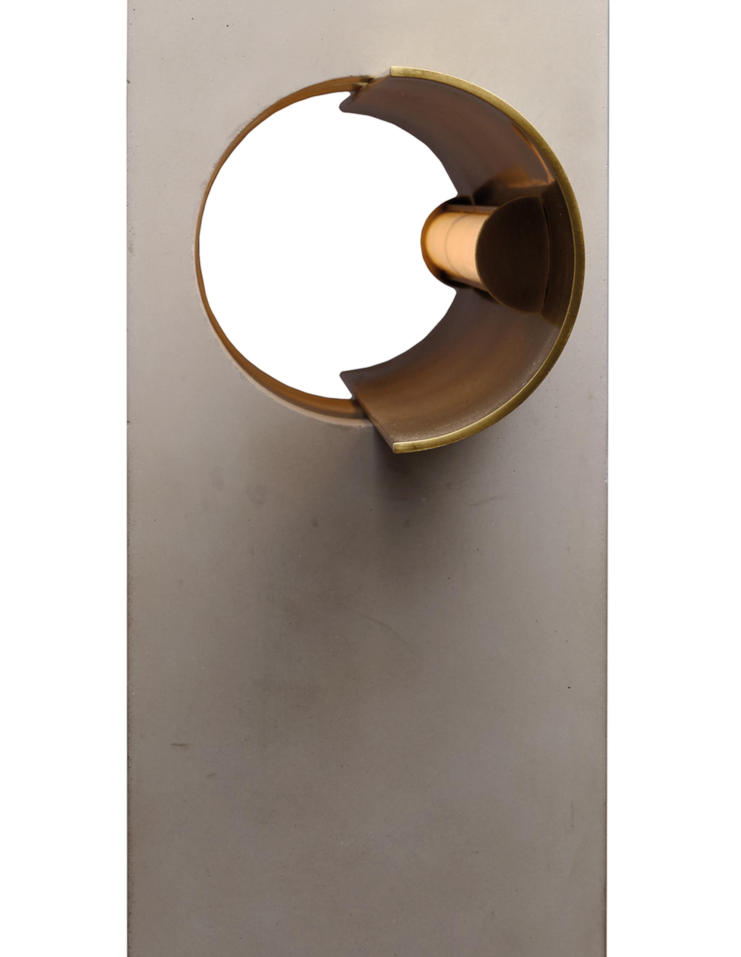 Contemporary DCW Editions Pi Table Lamp in Gold Concrete & Steel by Clément Cauvet For Sale