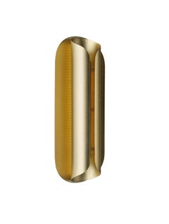 Lampe murale Rosalie éditions DCW en aluminium doré de Julie Fuillet