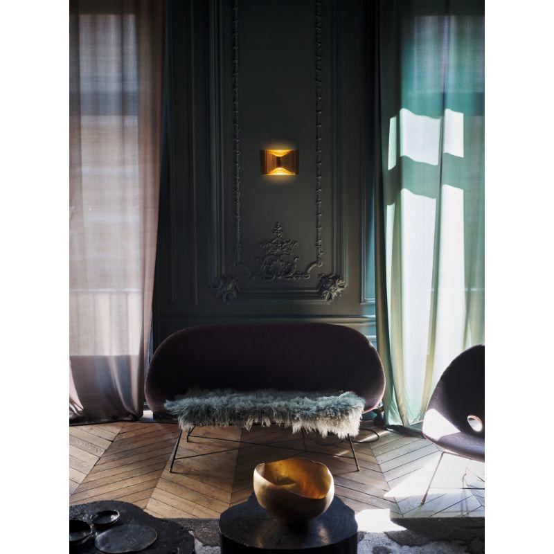 DCW Editions Small Respiro Wall Lamp in Aluminium/ Gold Finish by Philippe Nigro For Sale 7