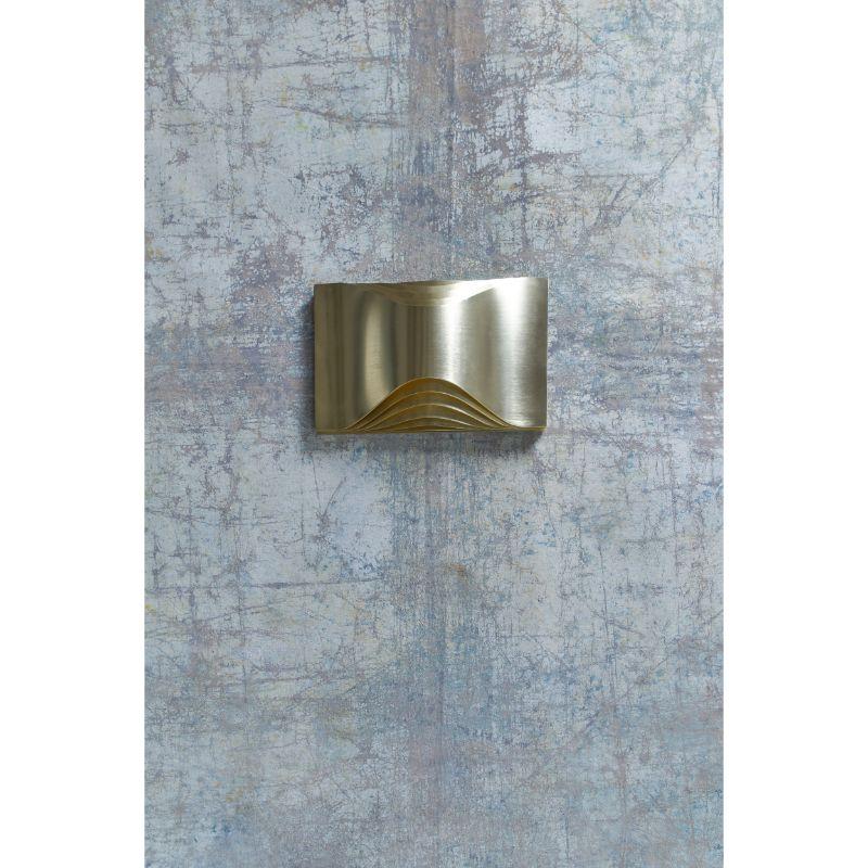 DCW Editions Small Respiro Wall Lamp in Anodized Aluminium with Gold Finish by Philippe Nigro
 
 Across the globe, light evolves over time.
 From the soft and reassuring light of the candle to the raw LED brightness of the refrigerator light,