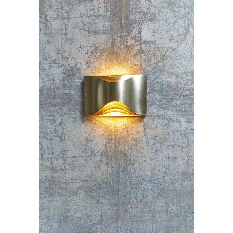 DCW Editions Small Respiro Wall Lamp in Aluminium/ Gold Finish by Philippe Nigro In New Condition For Sale In Brooklyn, NY