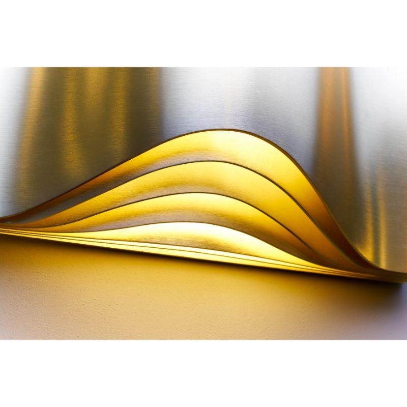 DCW Editions Small Respiro Wall Lamp in Aluminium/ Gold Finish by Philippe Nigro For Sale 2