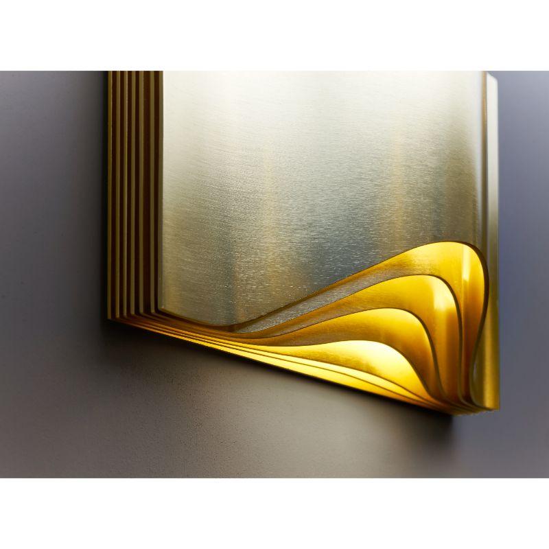 DCW Editions Small Respiro Wall Lamp in Aluminium/ Gold Finish by Philippe Nigro For Sale 3