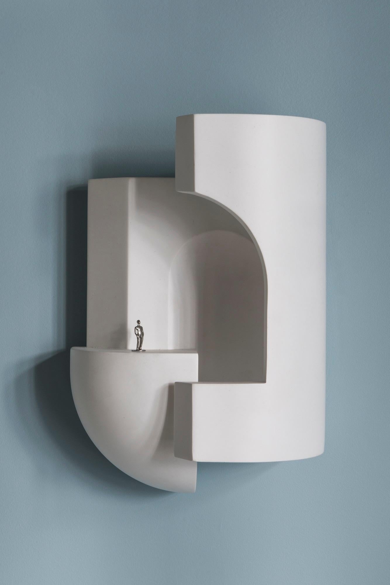 DCW Editions Soul Story 2 Wall Lamp in White Plaster by Charles Kalpakian In New Condition For Sale In Brooklyn, NY