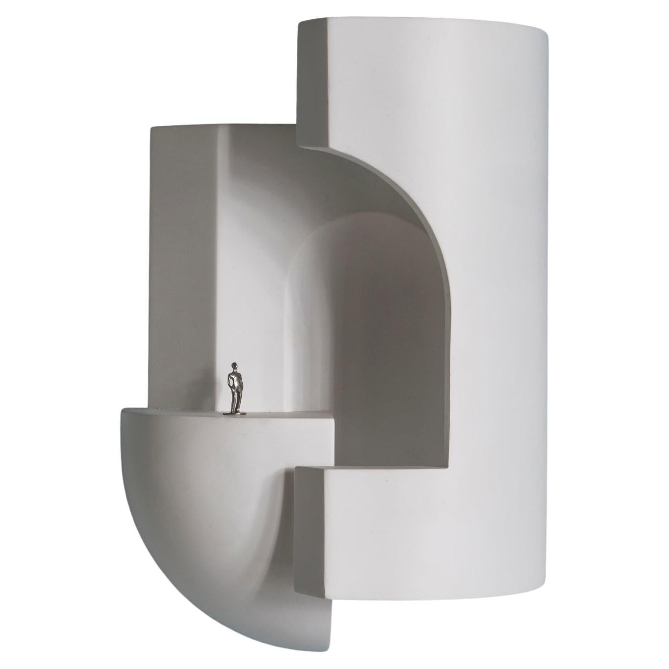 Lámpara de pared Soul Story 2 de DCW Editions en yeso blanco de Charles Kalpakian