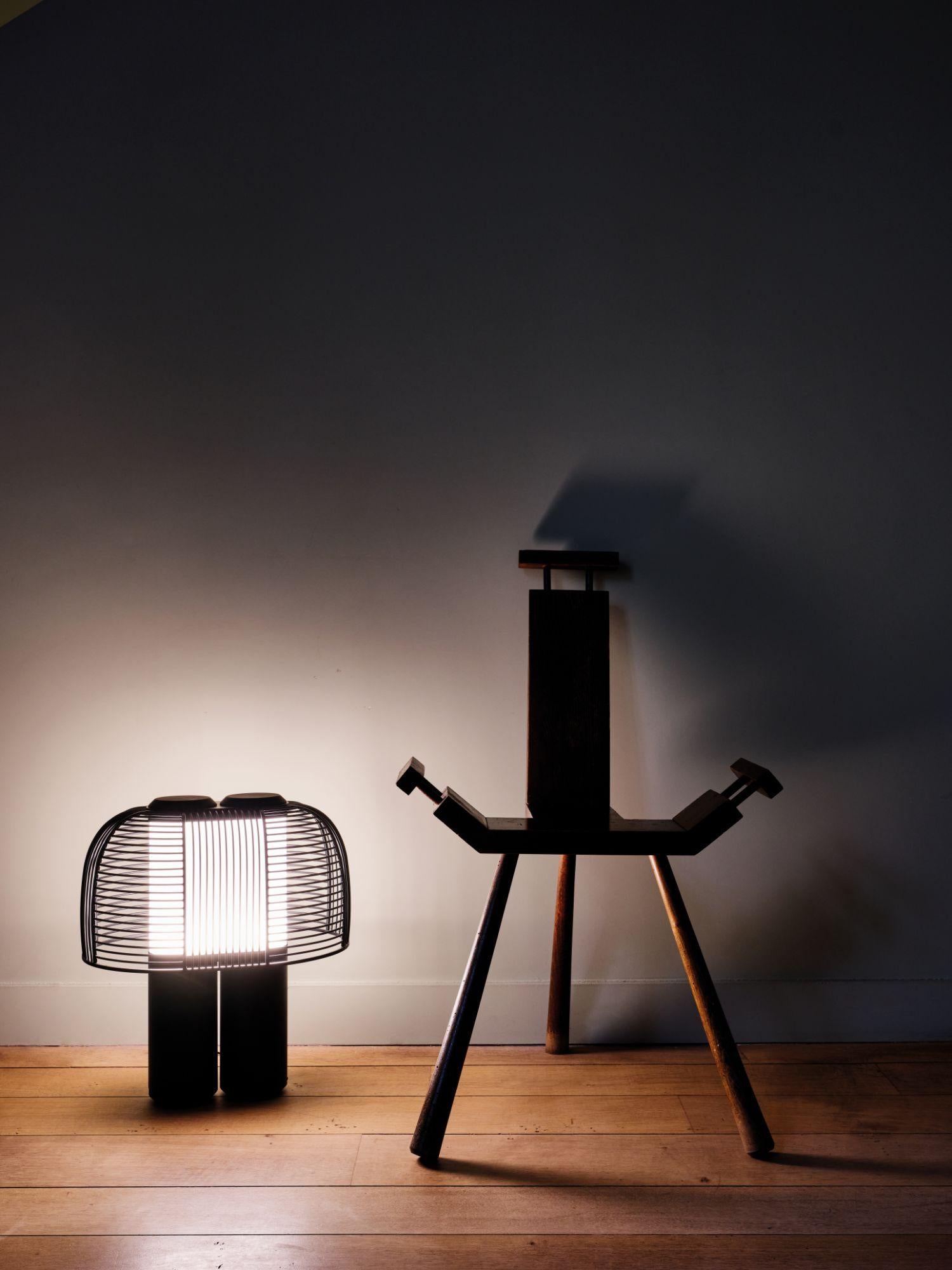 DCW Editions Lampe à poser Yasuke en acier noir et aluminium en vente 8