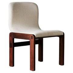 DD h Chair white upholstered and wooden frame