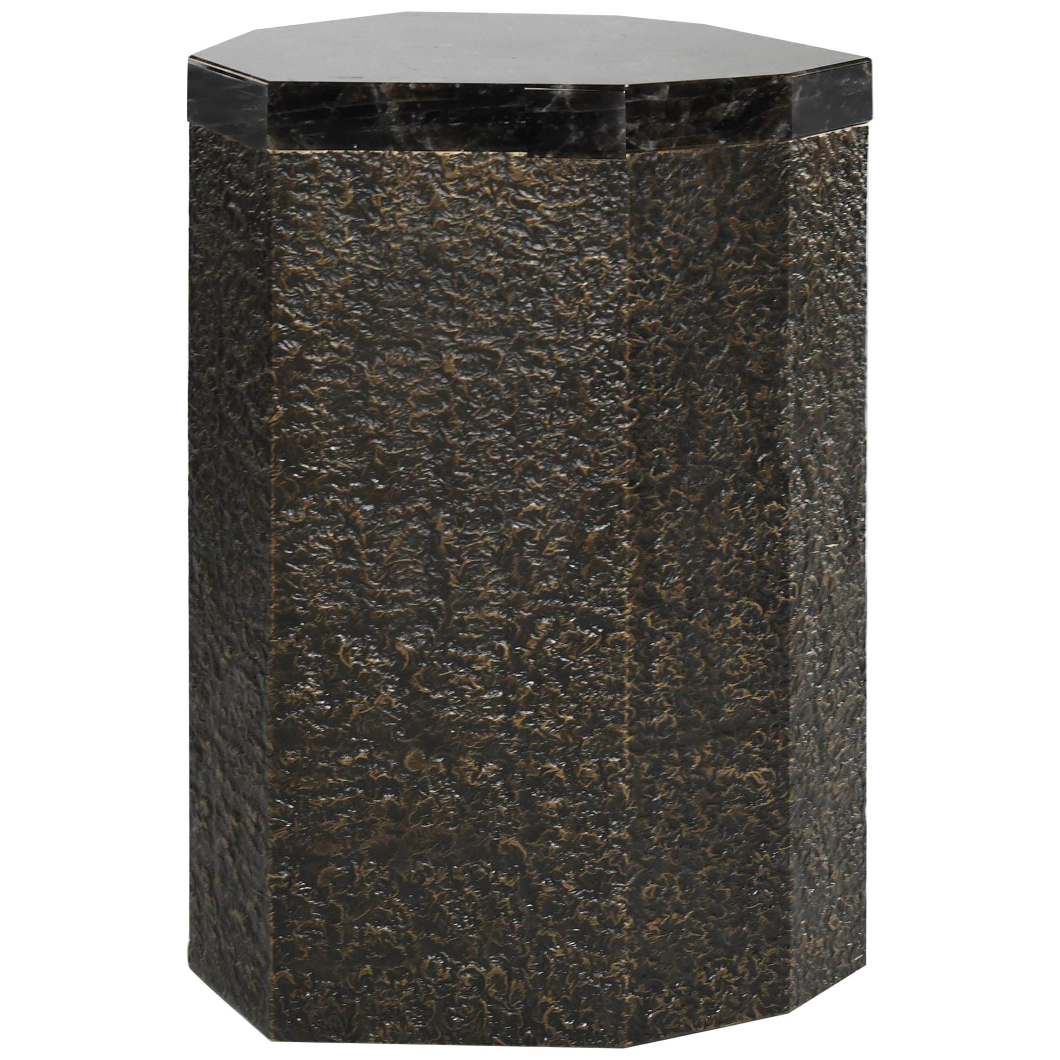 DD IV Rock Crystal Side Table by Phoenix For Sale