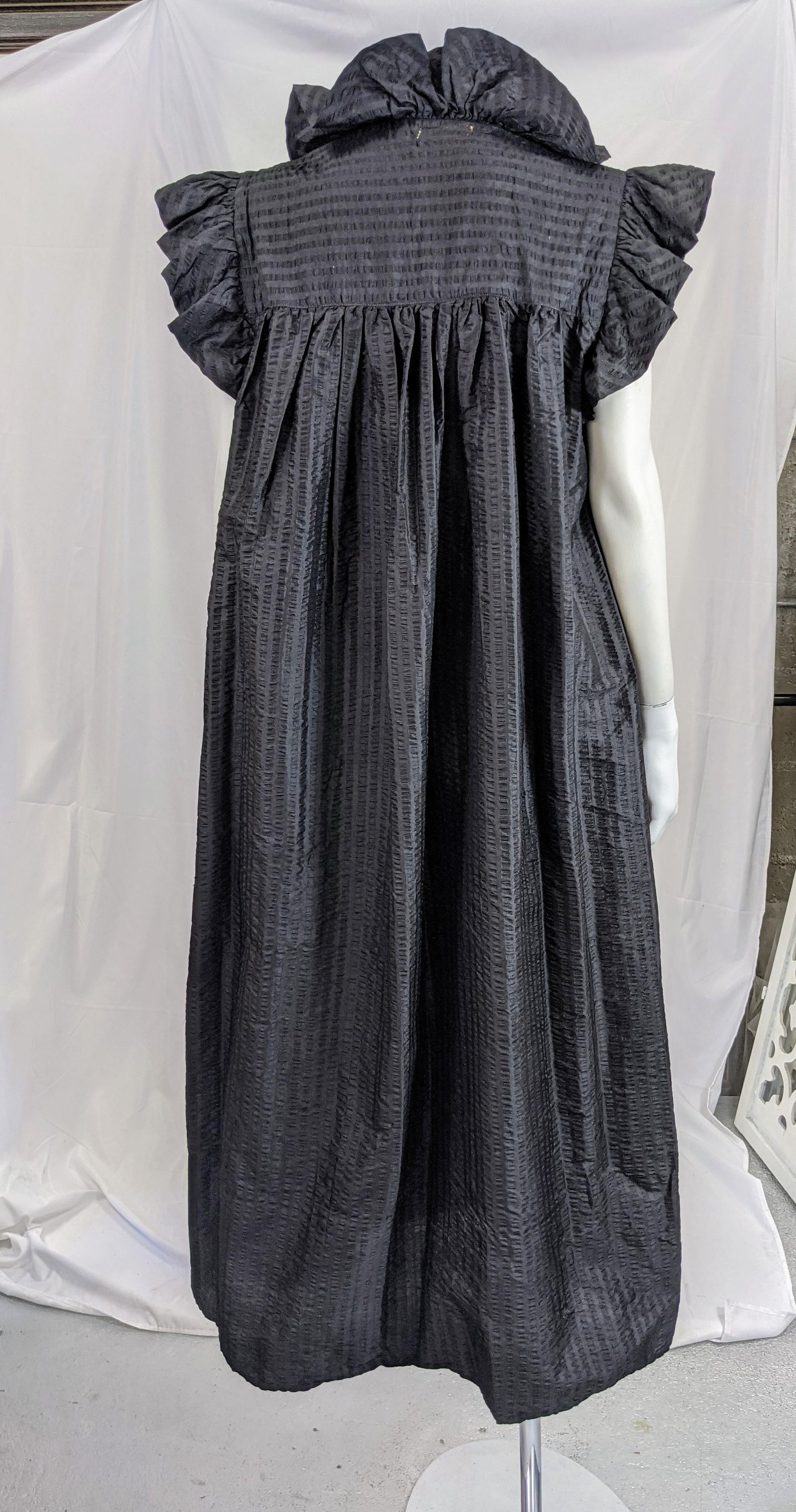 DDDominick Silk Seersucker Dress In Excellent Condition For Sale In New York, NY