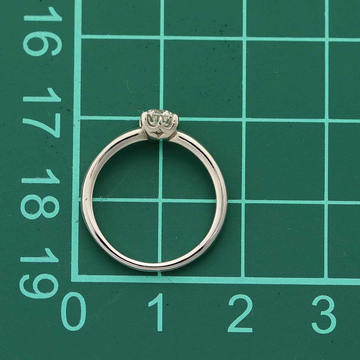 De Beers Classic Solitaire Diamond 0.32ct I-IF-Ex Anello in platino US 3 1/2 In condizioni buone in vendita a Tokyo, JP