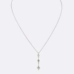 Collar colgante de diamantes De Beers de 0,35 quilates