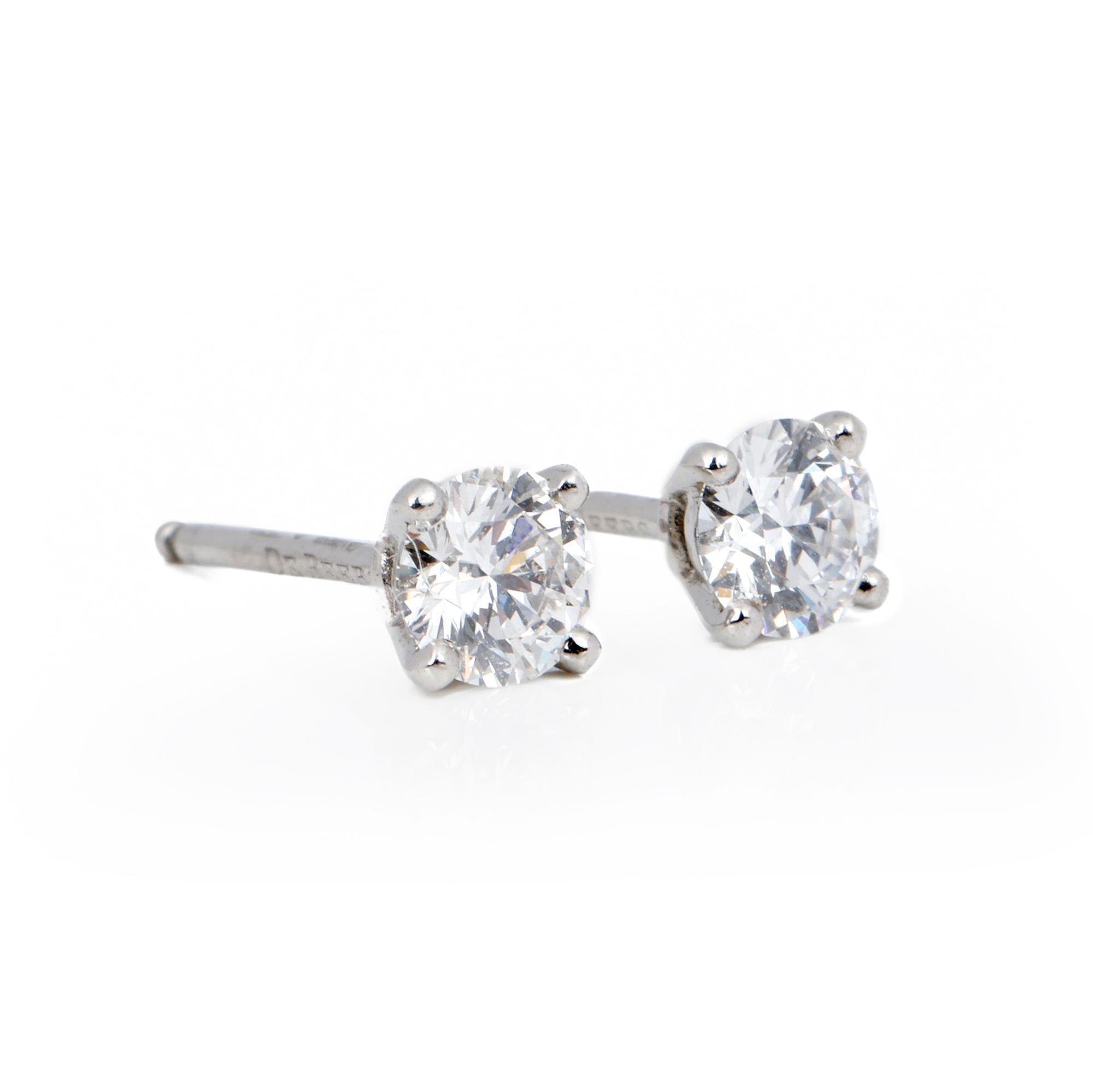 Women's De Beers 0.40ct Diamond Stud Earrings