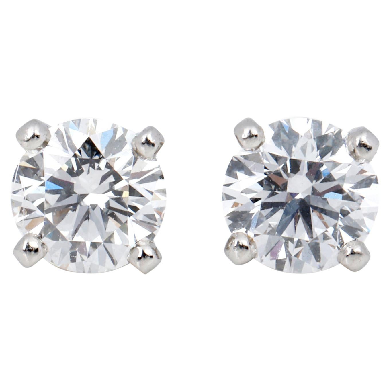 De Beers 0.40ct Diamond Stud Earrings