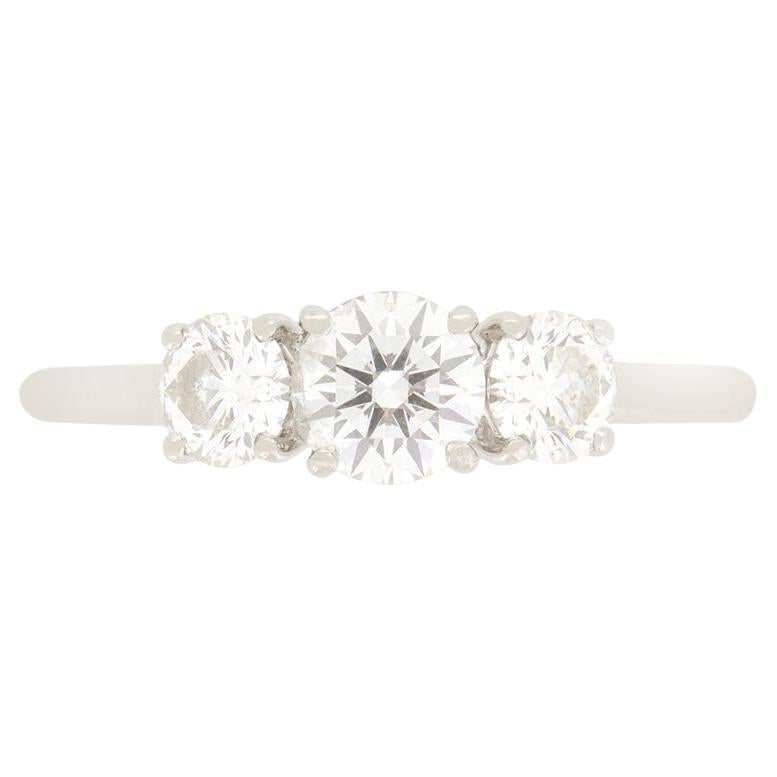 De Beers 1.03ct Diamond Three Stone Ring