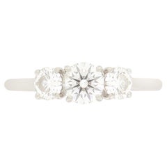Anello con tre pietre di diamante De Beers 1,03ct