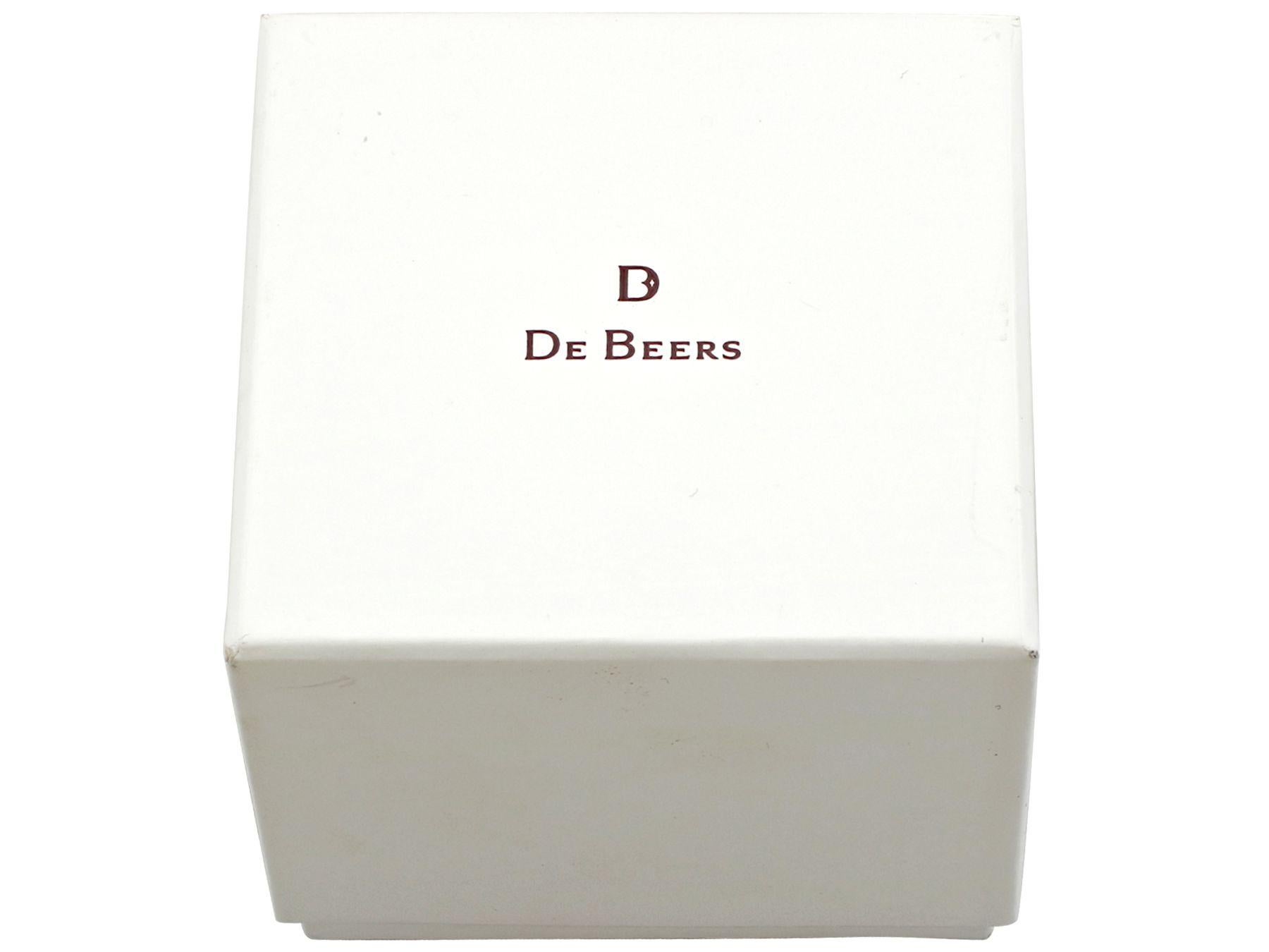 De Beers, bague en platine avec diamant de 1,20 carat Pour femmes en vente