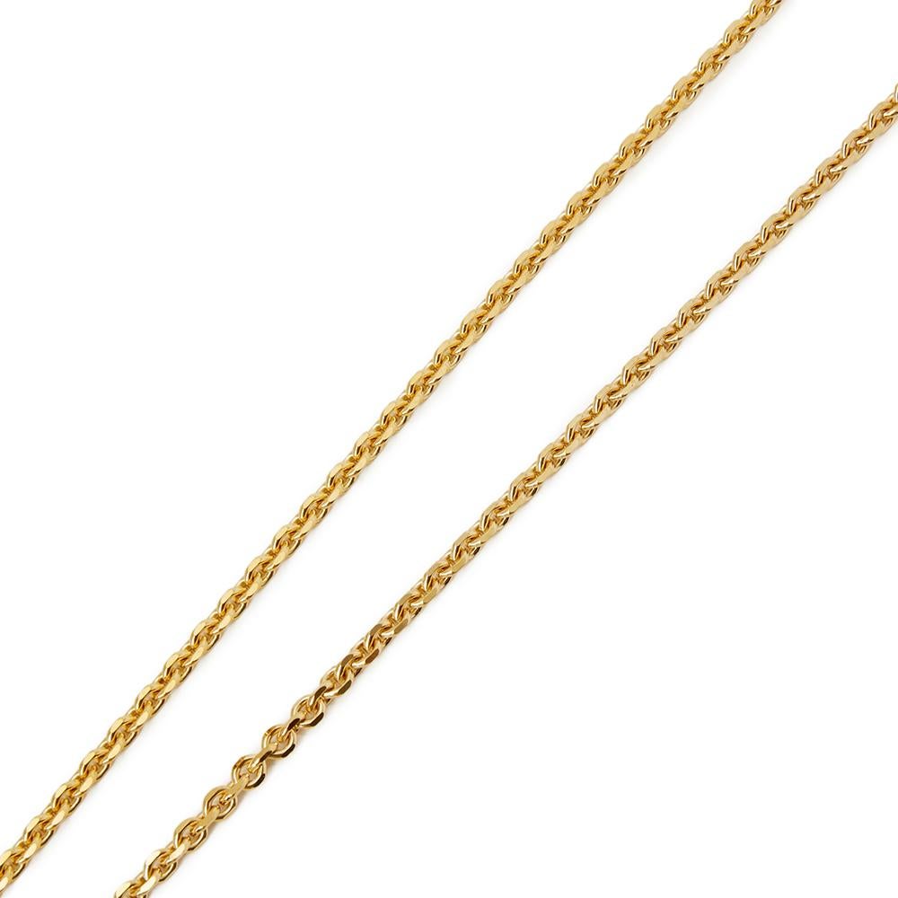 Xupes Code: COM1726
Brand: De Beers
Description:  18k Yellow Gold Sun Talisman Diamond Necklace
Accompanied With: Box & Certificate
Gender: Ladies
Pendant Length: 3.7cm
Pendant Width: 3.3cm
Clasp Type: Lobster
Condition: 
Material: Yellow Gold
Total