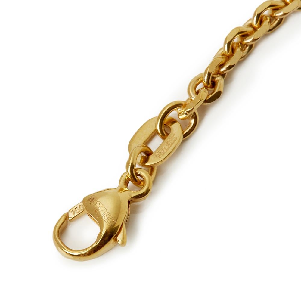 Women's De Beers 18 Karat Yellow Gold Fancy Brown Diamond Sun Talisman Necklace