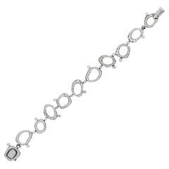 De Beers 18ct White Gold 4.70ct Diamond Bracelet 