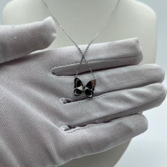 Collana vistosa "Portraits of Nature" con diamante a forma di farfalla in oro bianco 18 carati di De Beers