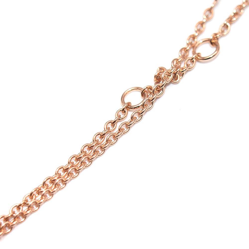 De Beers 18kt Rose Gold Clea One Diamond Bracelet 1