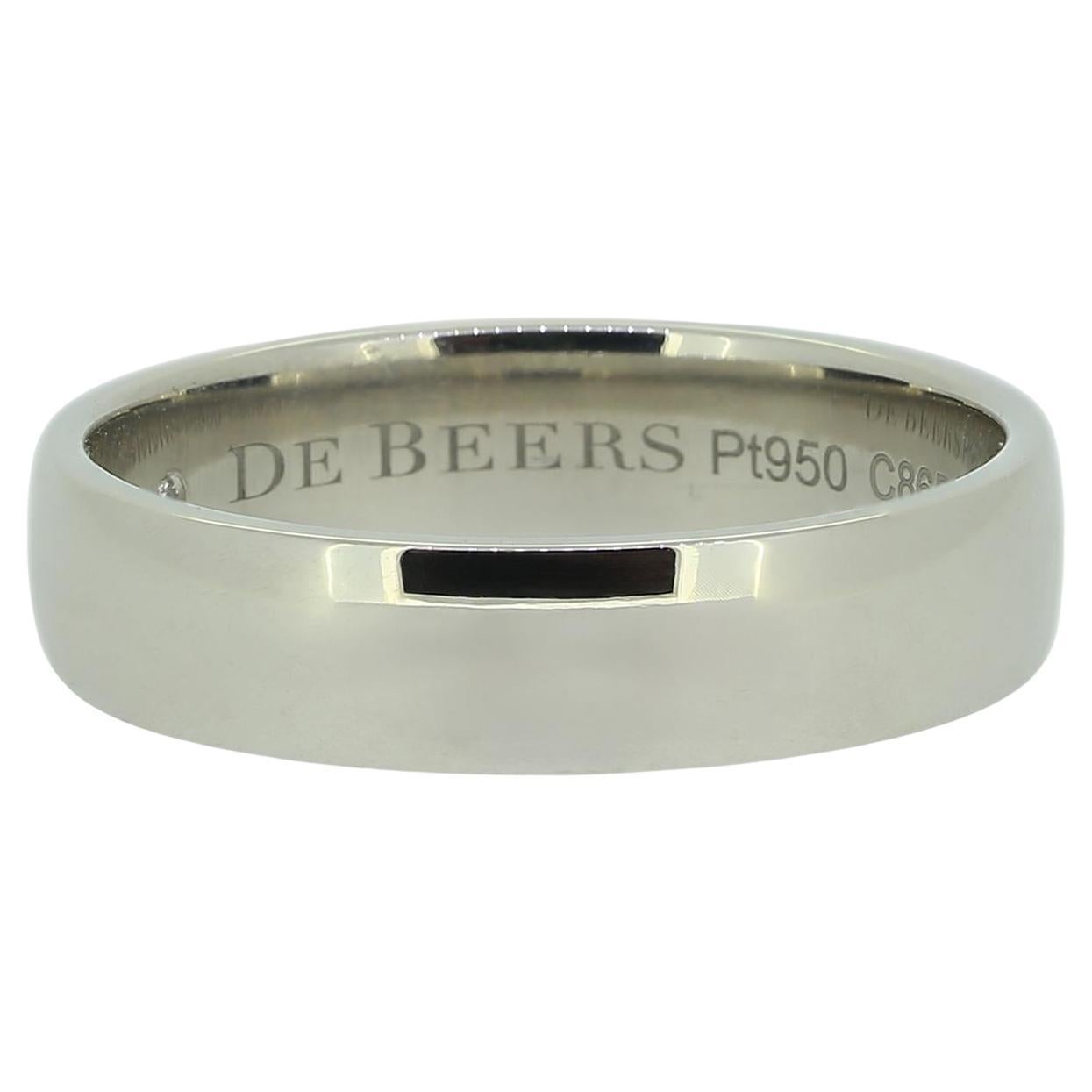 De Beers 5mm Wedding Band Ring