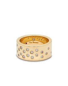 De Beers, bague à large bande de diamants de 9 mm de large