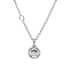 De Beers 'Aura' 18 Carat White Gold Diamond Pendant and Chain