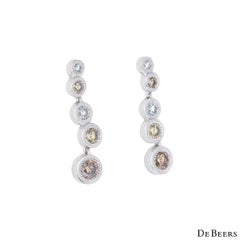 De Beers Aura Love Journey Diamond Earrings 1.48 Carat