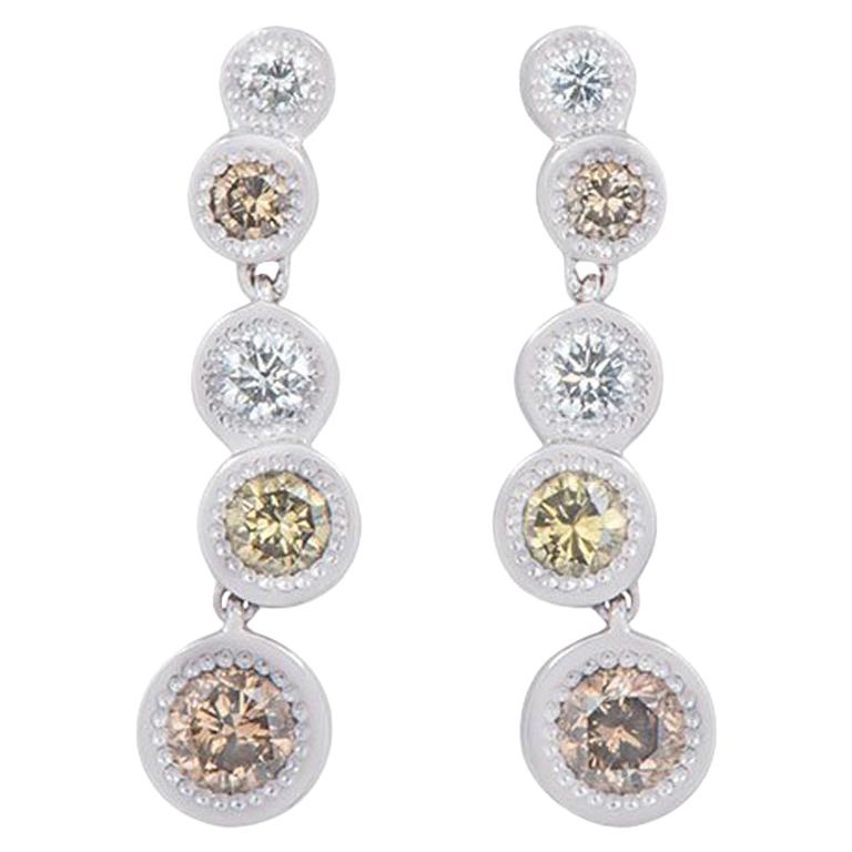 De Beers Aura Love Journey Diamond Earrings 1.48 Carat