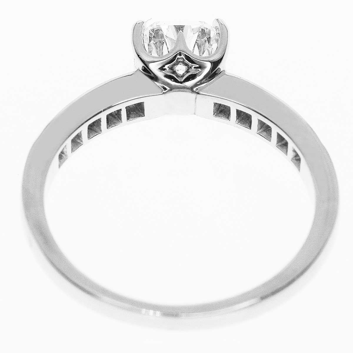 Taille ronde Bague solitaire classique De Beers en platine avec diamants de 1,00 carat en vente