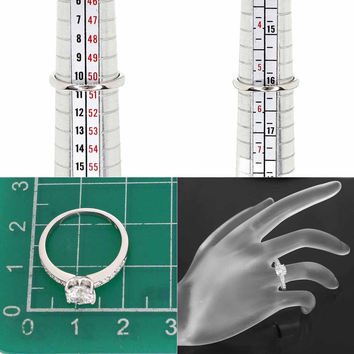 Anillo De Beers Clásico Solitario 1,00 ct Diamante F-VVS1 Platino US 5.5 en venta 1
