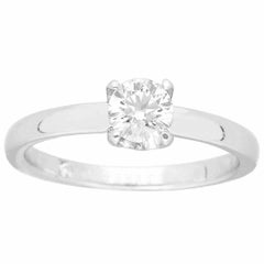 De Beers Classic Solitaire Diamond 0.32ct I-IF-Ex Anello in platino US 3 1/2
