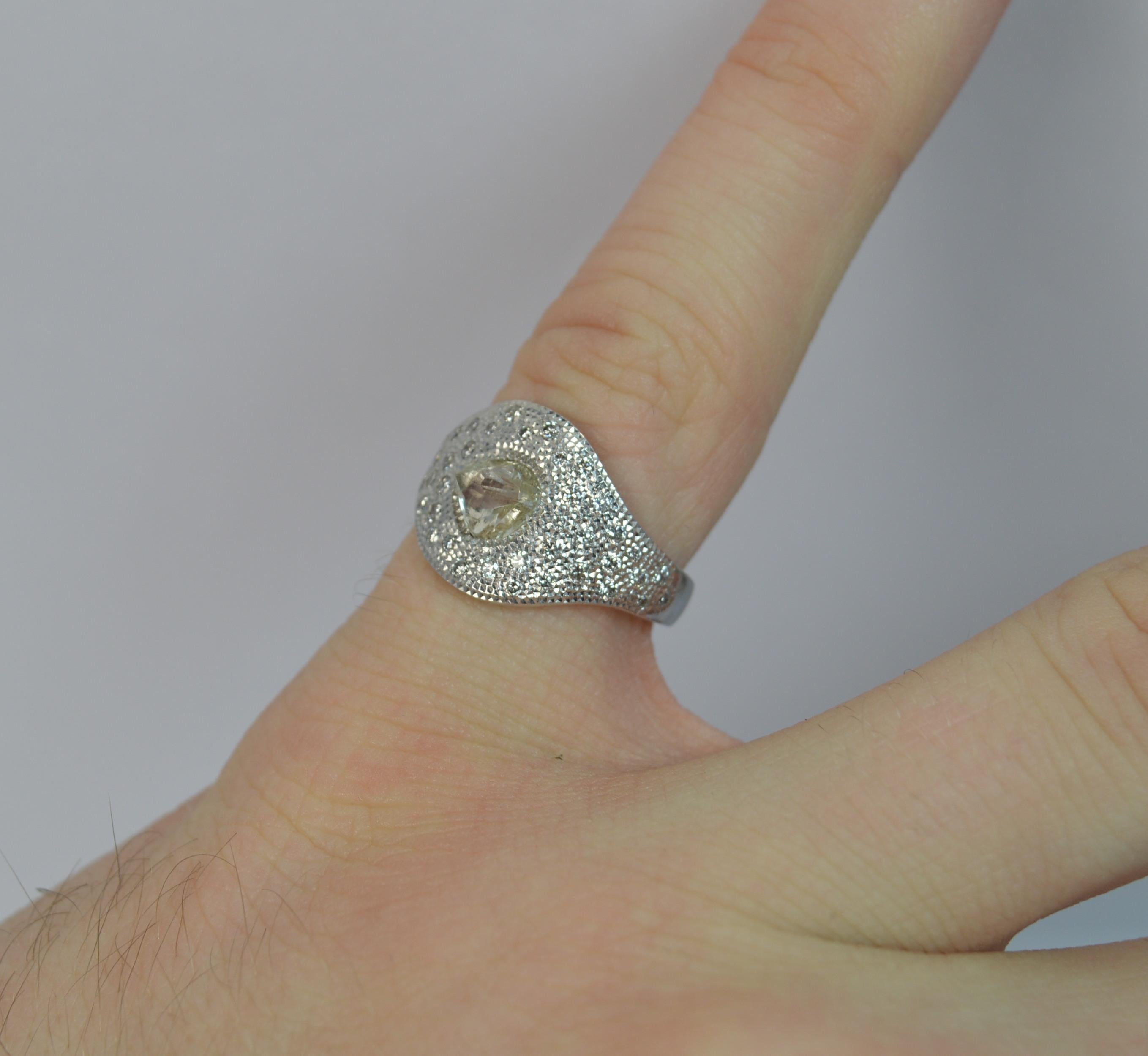 mens diamond cluster rings for sale