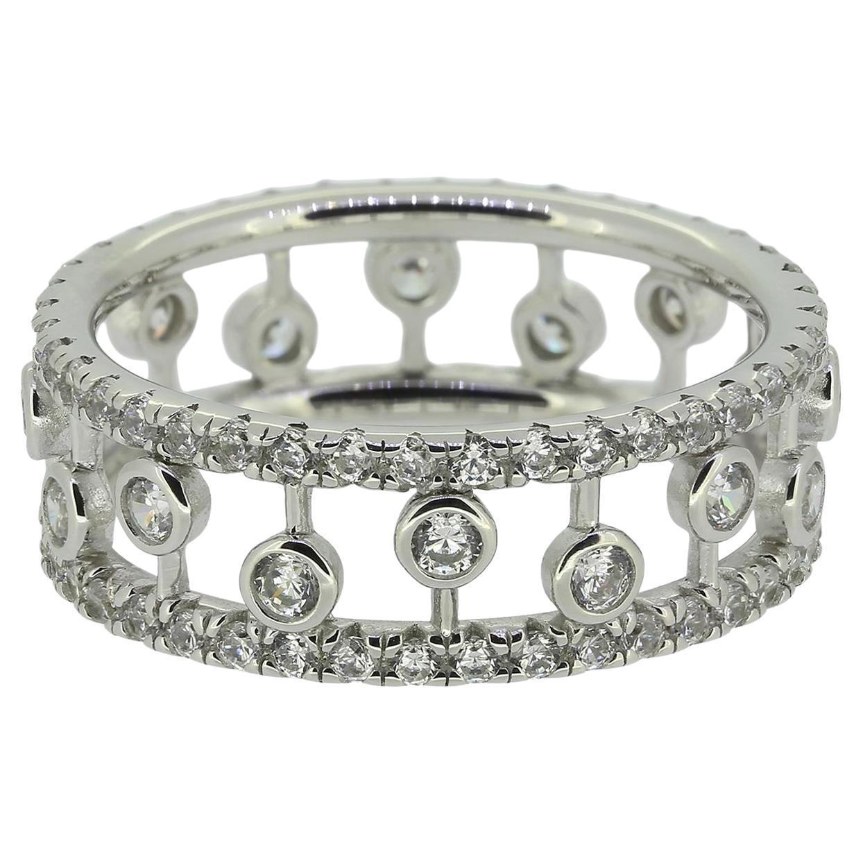 De Beers Diamond Dewdrop Ring Size K 1/2 (51) en vente