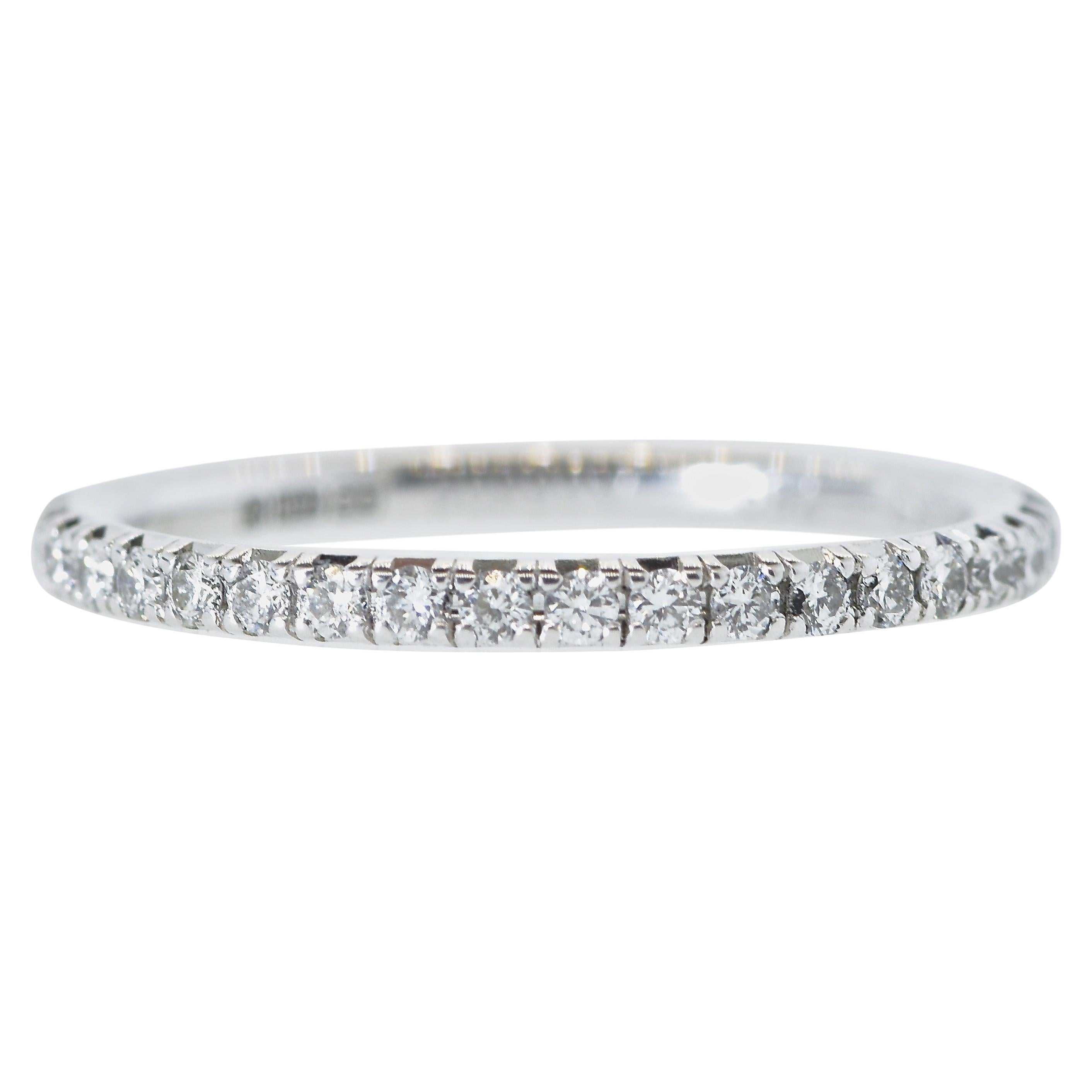 De Beers Diamond Eternity Band in 18K White Gold