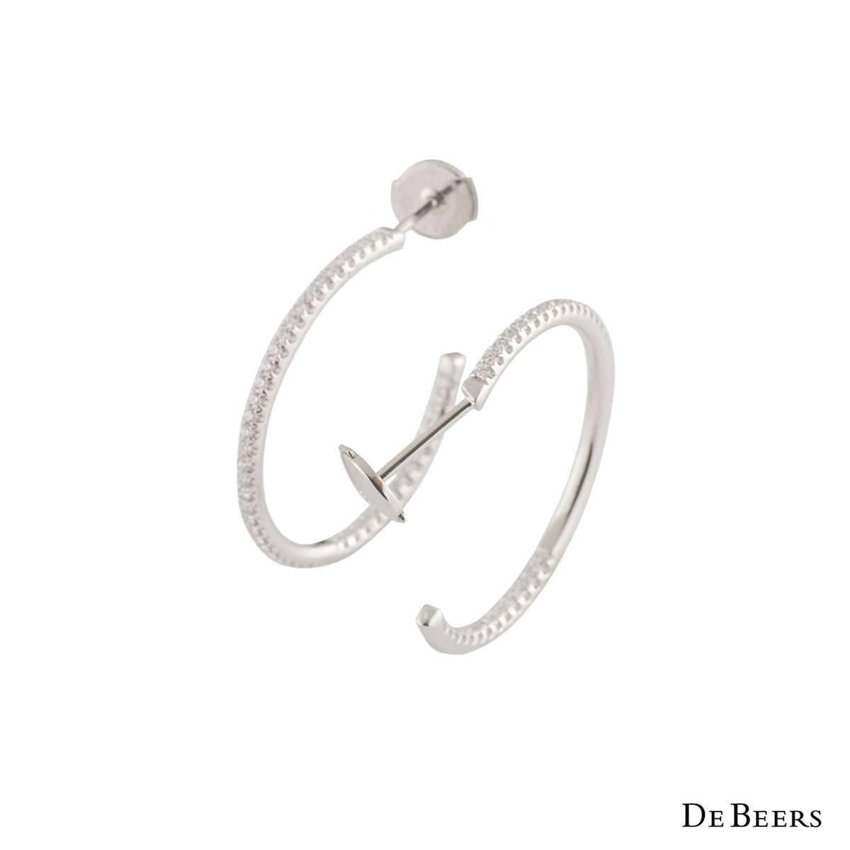 de beers hoop earrings