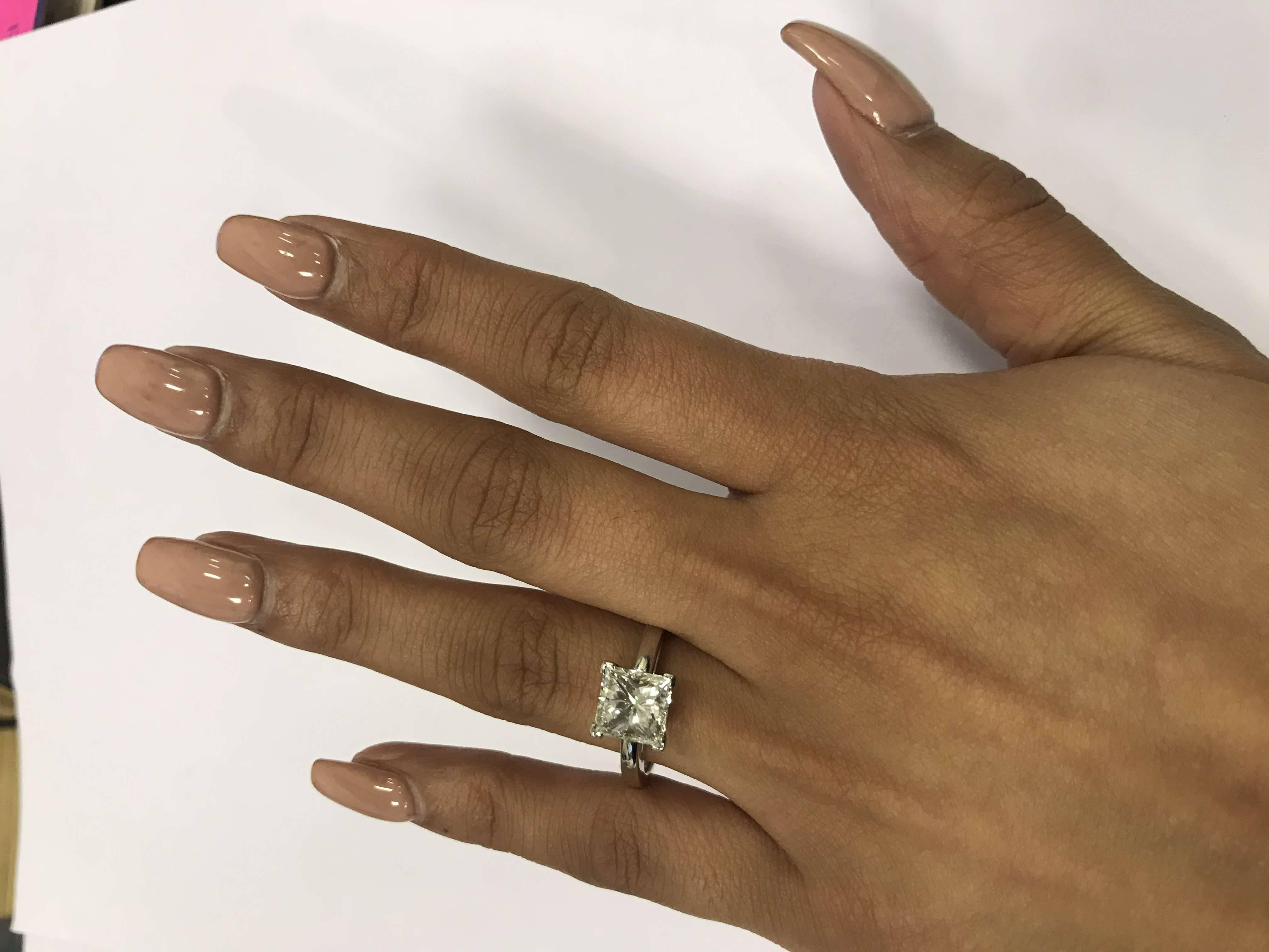 2.5 princess cut diamond ring
