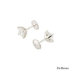 De Beers Diamond Princess Cut Ohrstecker 2::04 Karat
