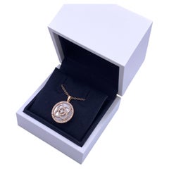 De Beers Enchanted Lotus 18K Rose Gold Diamond and Mother of Pearl Pendant Neckl