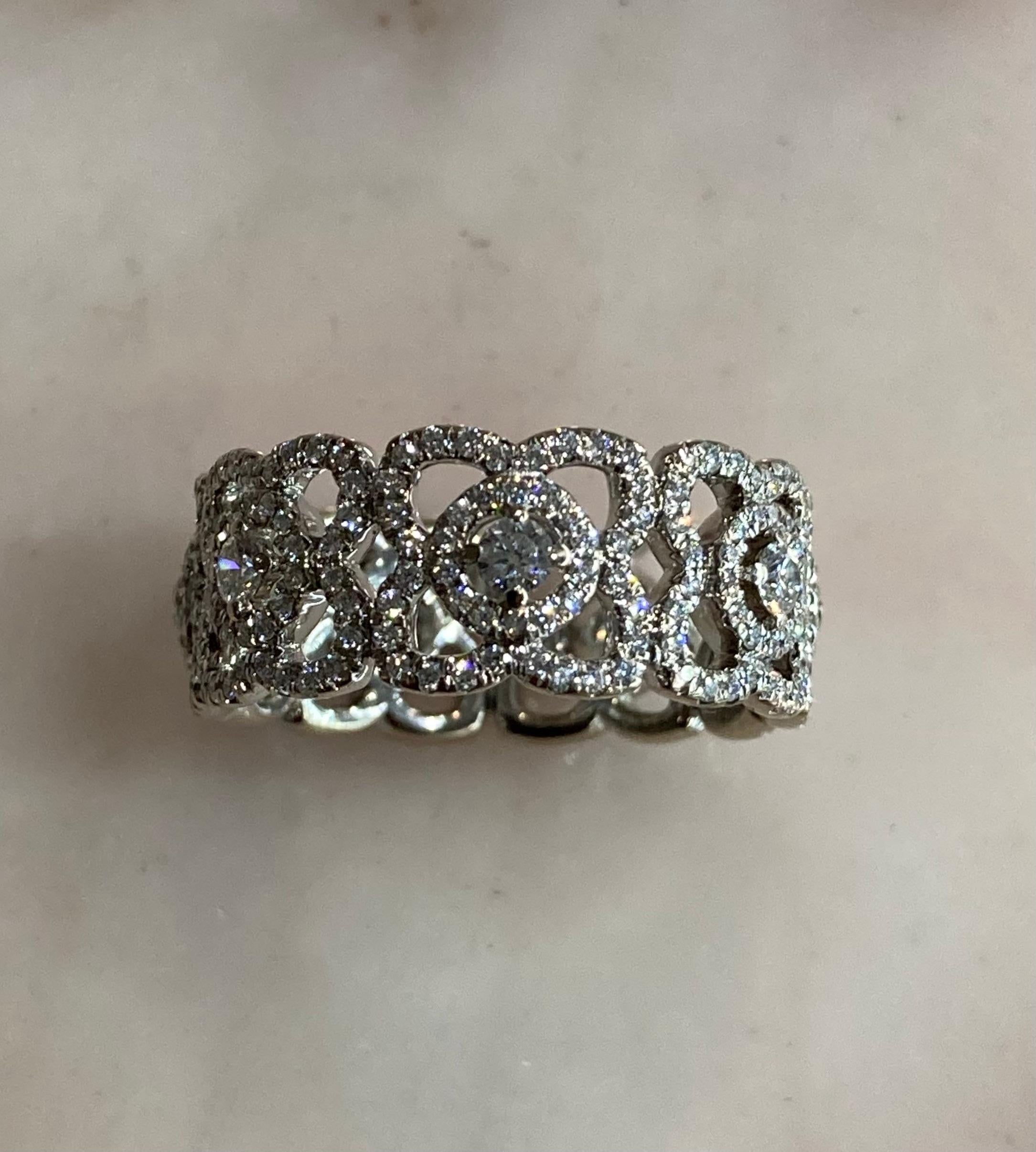 Women's De Beers Enchanted Lotus Diamond Band For Sale