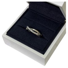 De Beers Infinity Platinum Half-Set Tail Ring, Size 46