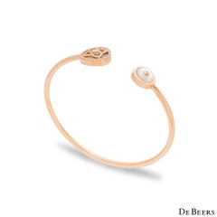 Pulsera Loto Encantado De Beers Oro Rosa Madreperla y Diamantes B102175