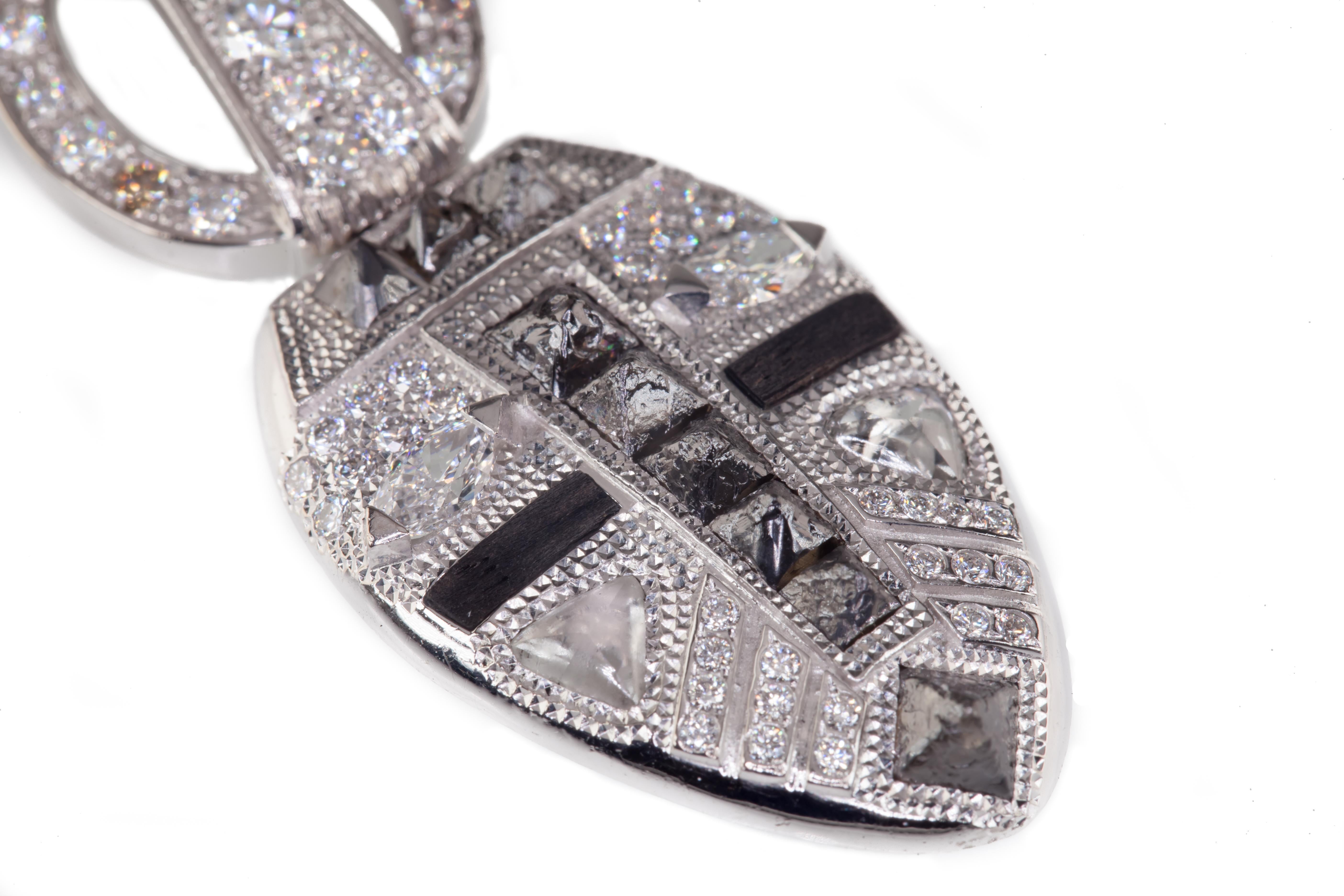 Rough Cut De Beers Rough Diamond Yayadhama Amulet Pendant from Talisman Collection For Sale