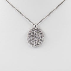 De Beers Talisman Collection Diamond Pendant Necklace = 1.38 Carat Total Weight