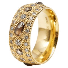 De Beers Talisman Diamant-Ring aus 18 Karat Gelbgold, Größe 52