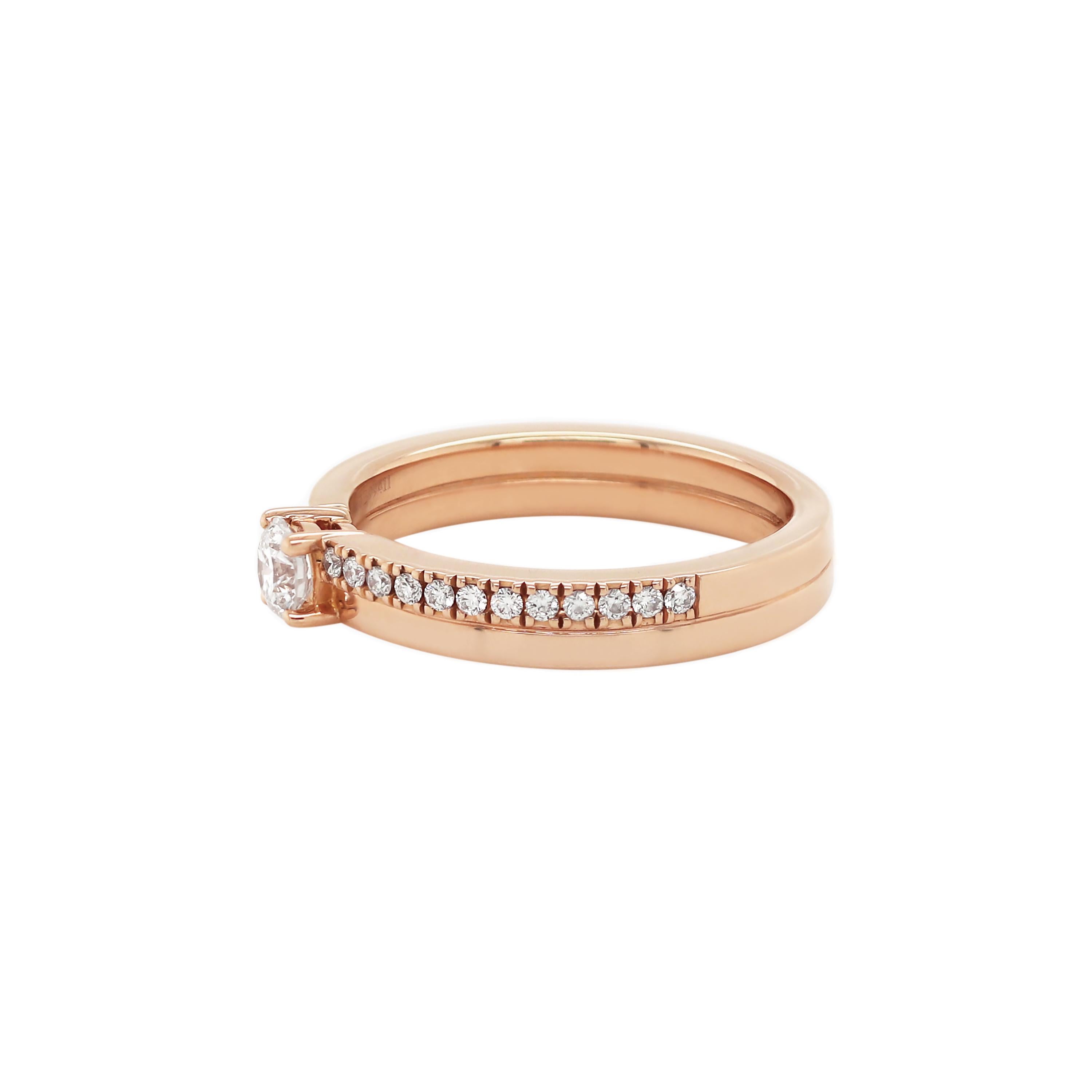 small rose gold engagement rings