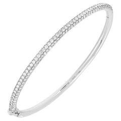 De Beers Weißgold Classic Diamond Three Row Armreif B102120 De Beers Weißgold Classic Diamond Three Row Armreif B102120