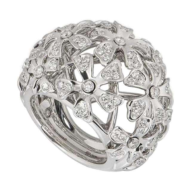 Fleur de Lis Diamond Ring at 1stDibs
